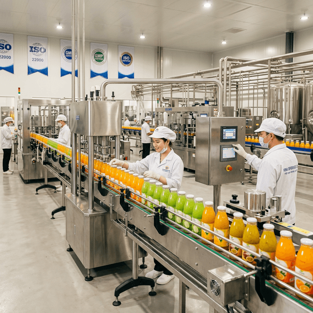VINUT Modern Production Facilities in Vietnam