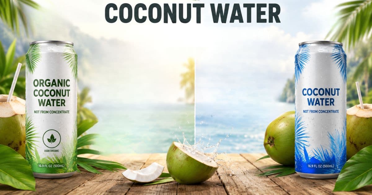 Organic vs Regular Coconut Water