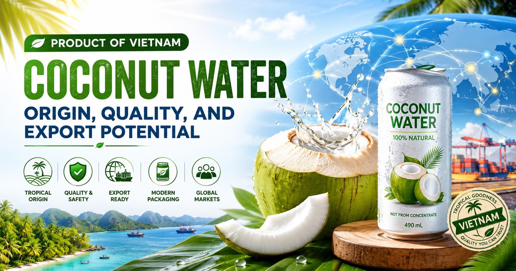 Coconut Water Supplier from Vietnam