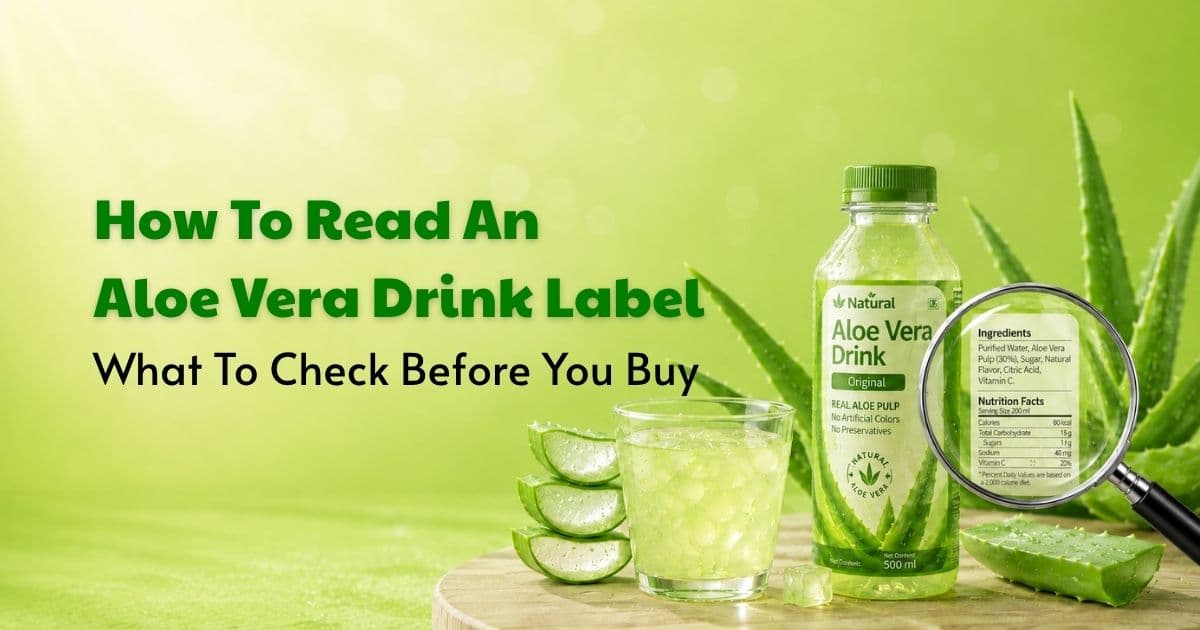 How to Read an Aloe Vera Drink Label: What to Check Before You Buy