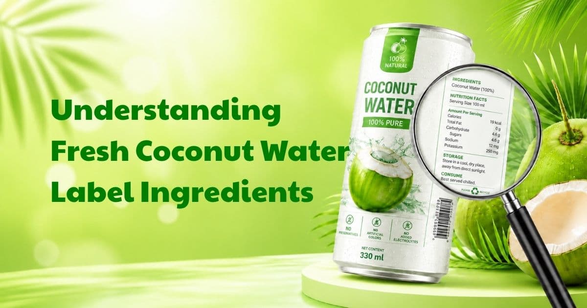 Understanding Fresh Coconut Water Label Ingredients