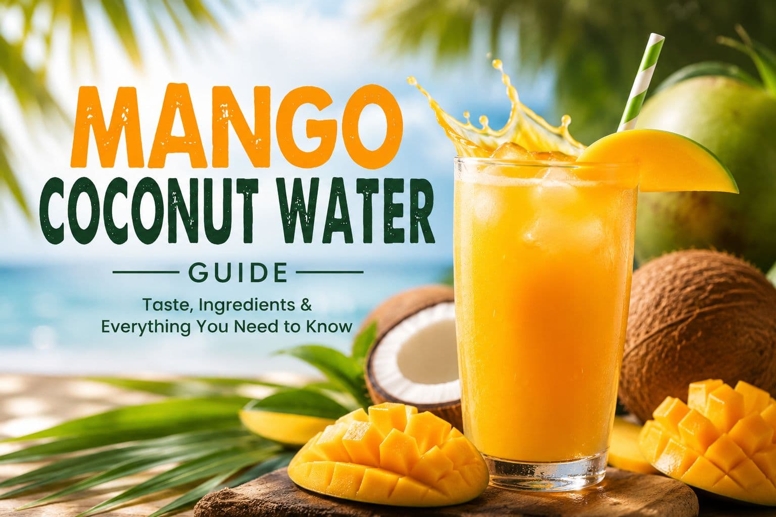 Mango Coconut Water: A Tropical Flavored Hydration Drink