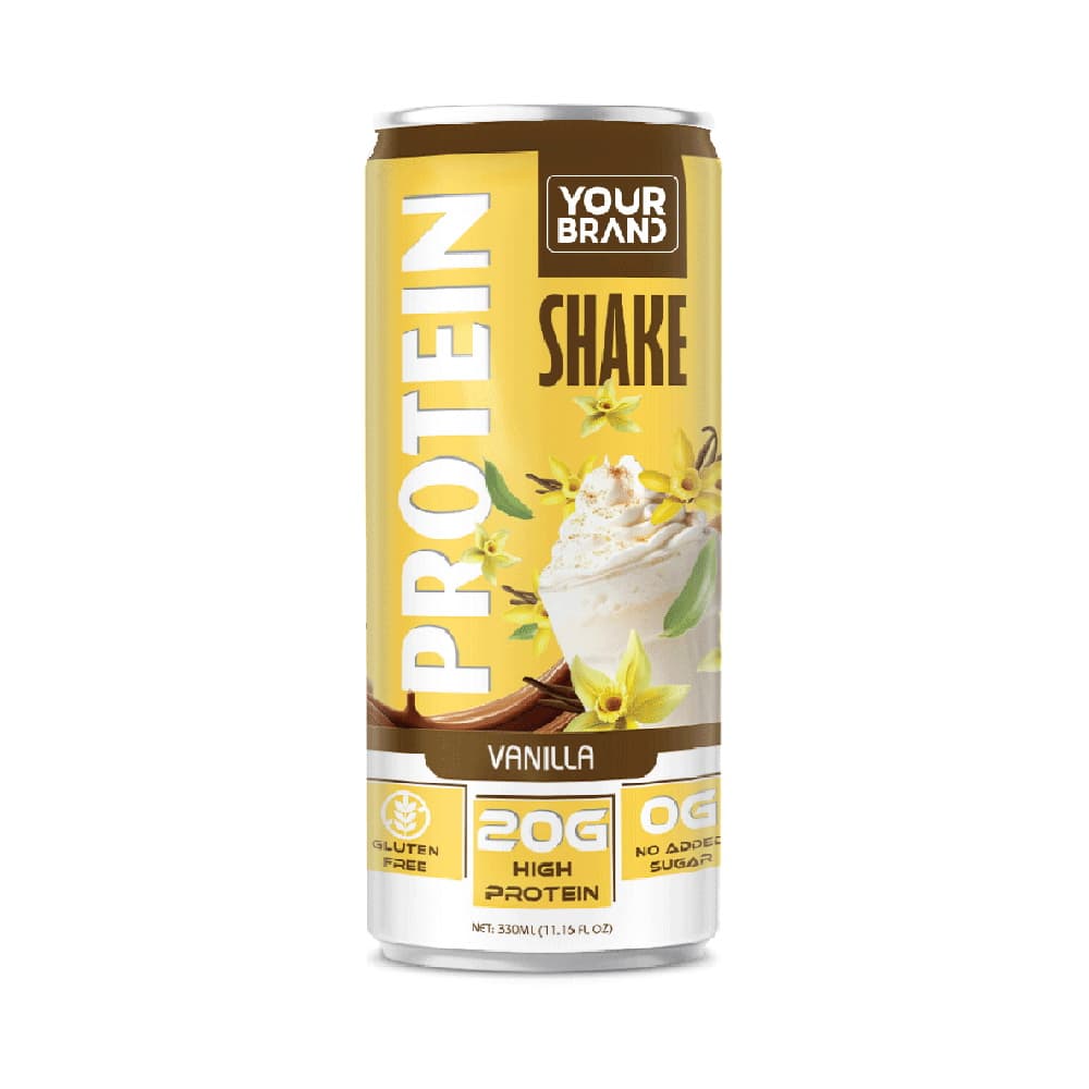 Vinut Vanilla Protein Shake, Gluten Free, 20g High Protein, 0g No Added Sugar, Slim Can, 11.16 fl oz (330 mL)